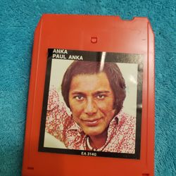 Paul Anka Anka 8-track stereo tape cartridge released by United Artists Records in 1974. 