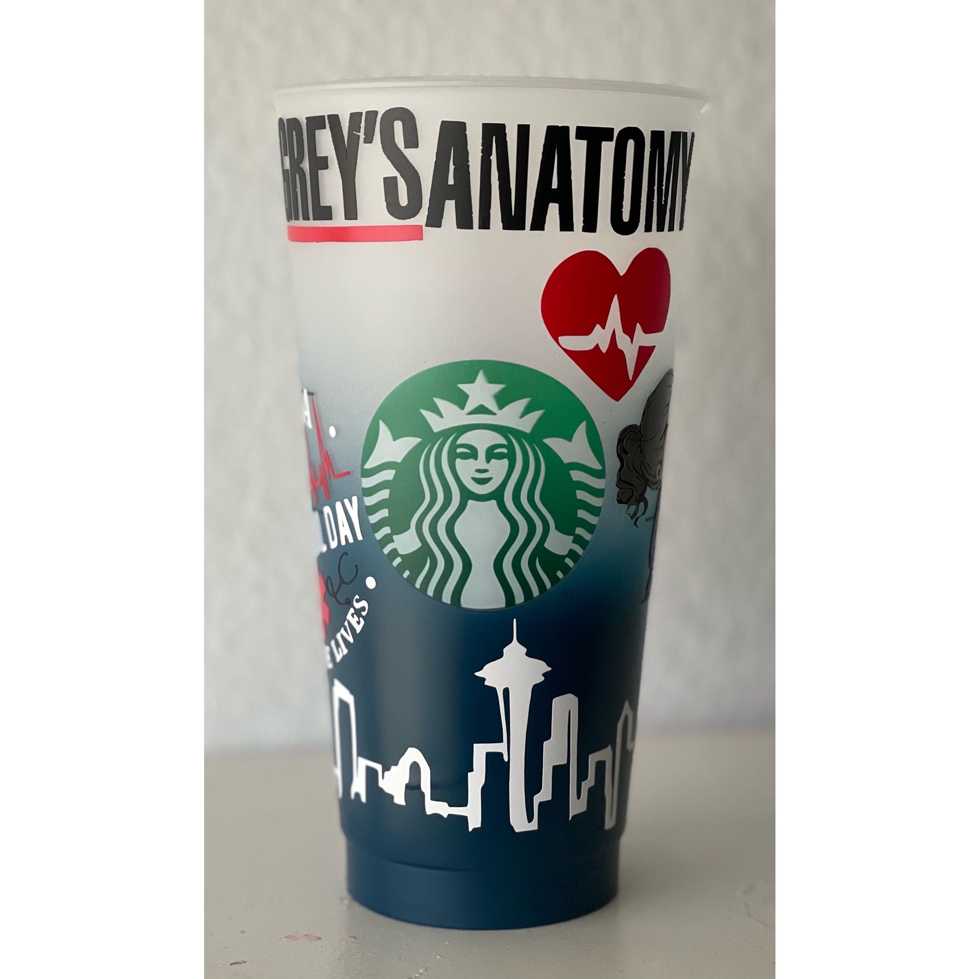 Greys Anatomy Starbucks Cold Cup