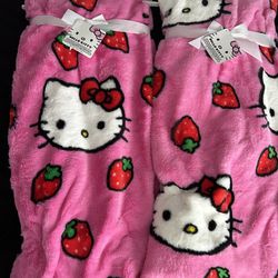 Hello Kitty Faux Throw Blanket