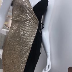 Golden/ Black Dress