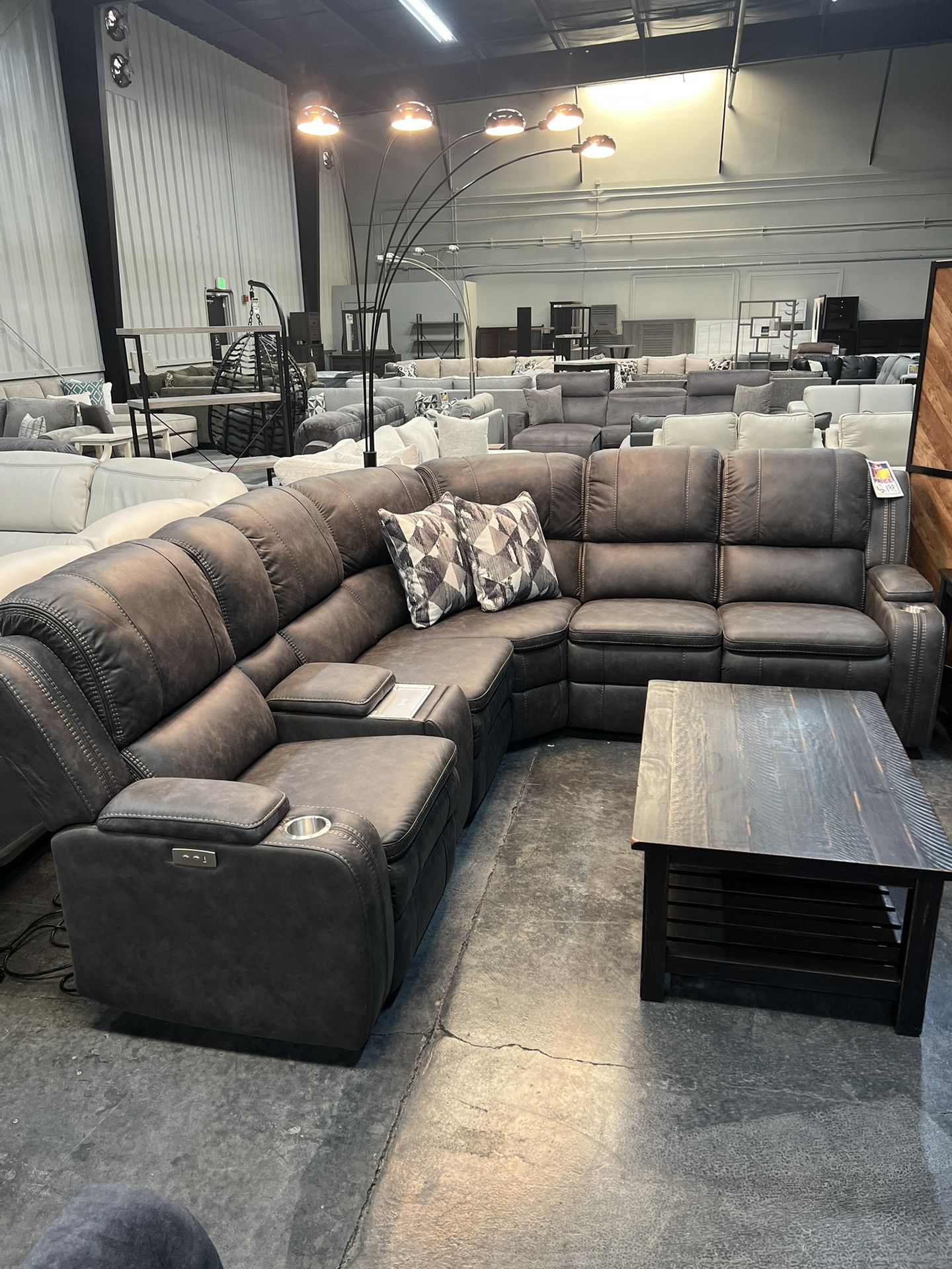 Power Reclining Sectional On Sale Now