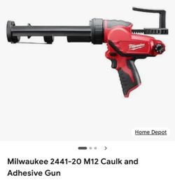 Milwaukee caulking gun M12