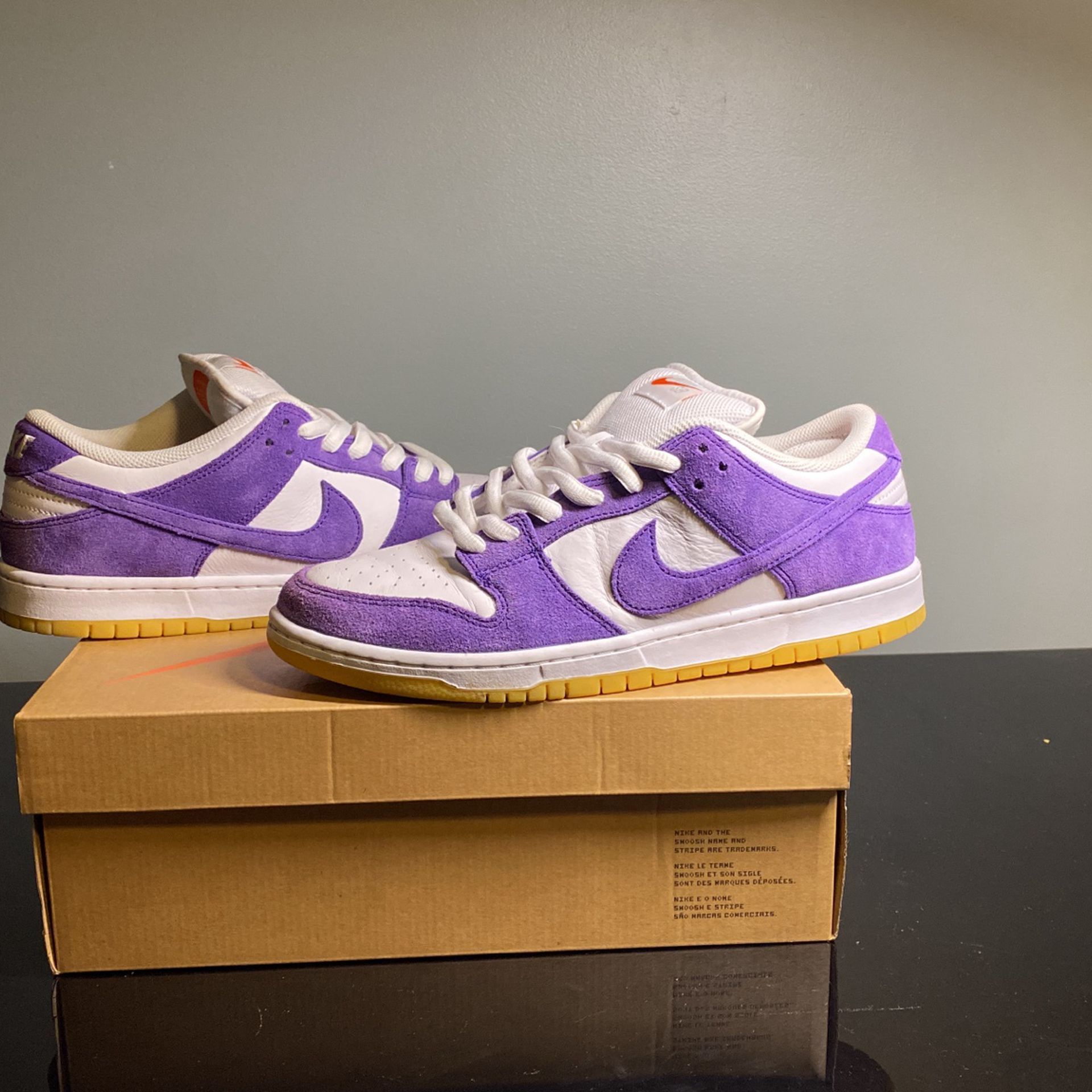Nike SB Dunk Low PRO ISO “Orange Label Court Purple” Size 10.5