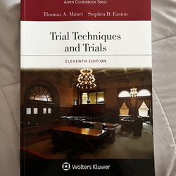 Textbook: Trial Techniques And Trials