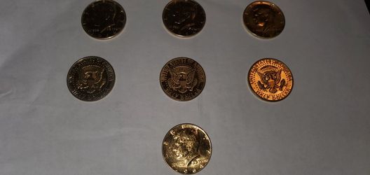Gold Plated HALF DOLLARS..