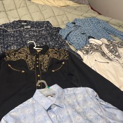 Cowboy Dress Shirts Paid 90 Each Worn Once Size Large 60 For All