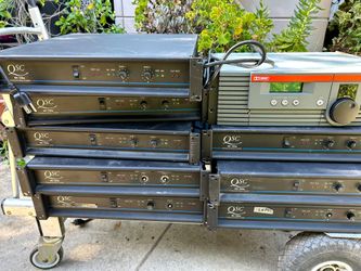 QSC MX 1500a Professional Stereo Amplifiers – Lot of 8