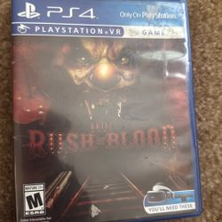 Until Dawn Rush If Blood VR Ps4/5 Game