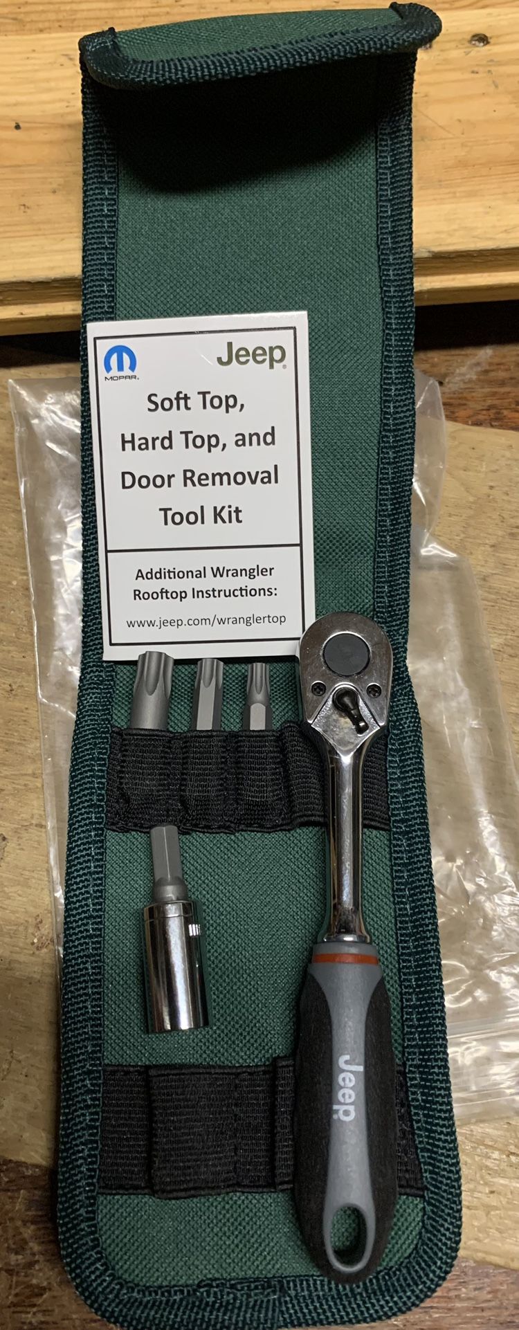 Jeep, soft, top hardtop, and door removal tool kit new with instructions New