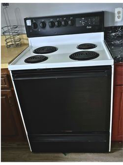 Electric coil-top range oven 30’