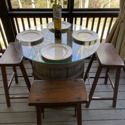 Authentic Woodford Reserve Barrel Table 
