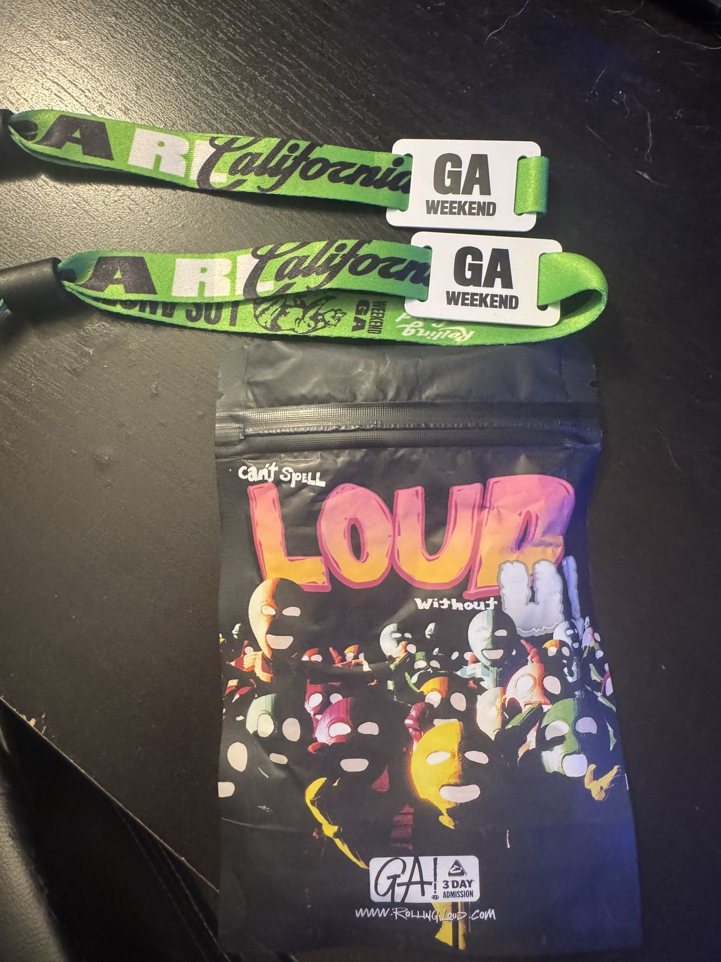 Rolling Loud LA Wristband