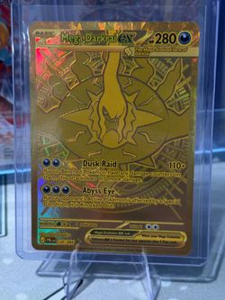 Mega Darkrai ex 120/084 Black Bolt Gold Hyper Rare Holo Near Mint Pokemon