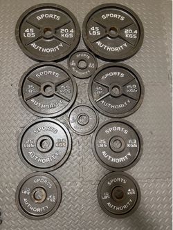 240 LB Olympic Cast Iron Weight Plate Set – 2” Plates