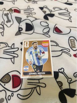 Messi bronze extra panini world cup sticker