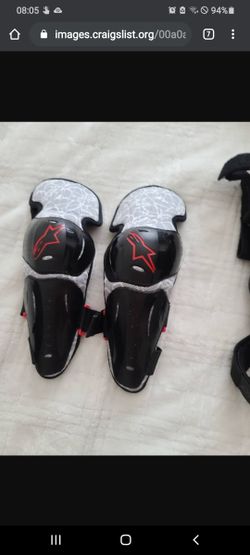 Alpinestars motorcycle elbow guards Youth size brand new
