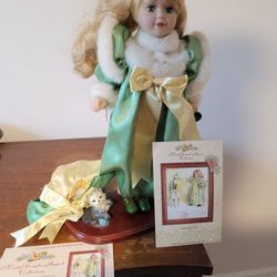 Collectible Porcelain Doll  Calender Girl