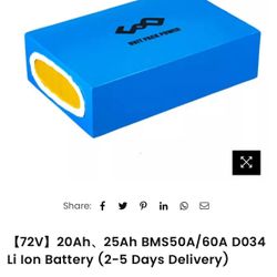 72 Volt Battery