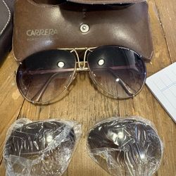 Porsche Carrera Sunglasses with Case and Extra Lenses