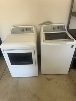 GE Deep Fill Washer and Dryer Set