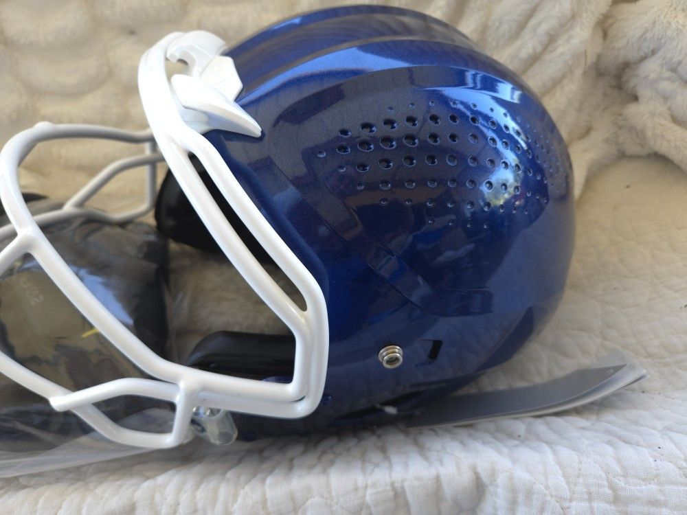 Scutt Large Adult Metallic Blue Helmet. Never Worn.