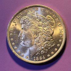 1884 O  Morgan 1$ Proof like 