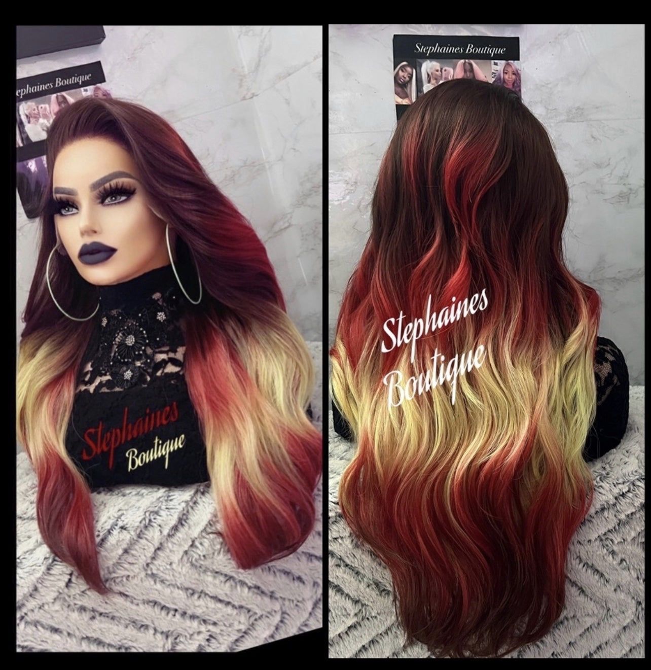 Human Hair Blended Lace Front Wig