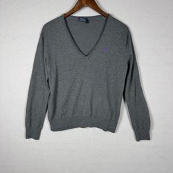 Polo Ralph Lauren Men's Medium Gray V-Neck Sweater