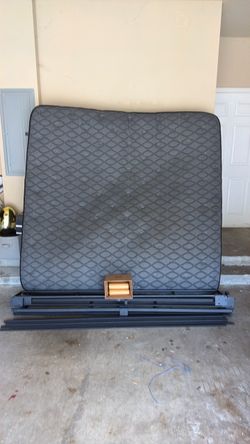King size Mattress with Metal Bed Frame