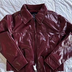Burgundy Leather Jacket