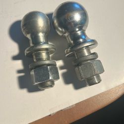 Two Trailer Hitch Balls 