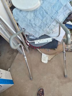 Toilet Seat Rails/ double handle..height adjustable