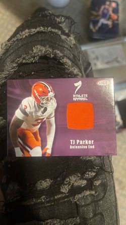 SAGE TJ Parker Athlete Apparel Relic Card