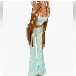 Tipsy Elves Women Hippie Costume (M) 4pc