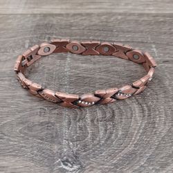 Bling Copper Magnetic Bracelet