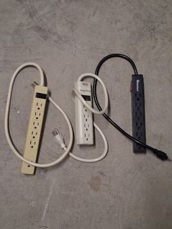 Power Strip & Surge Protector Bundle – 3 Pieces (Belkin, NuGiant + More)