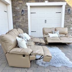 Reclining Leather Couches 