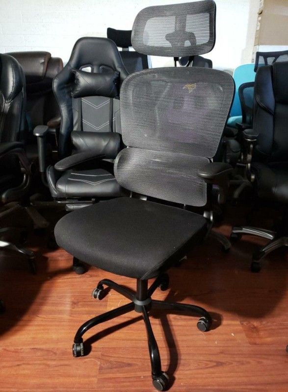 New TRALT Office Chair Ergonomic Desk Chair, 330 LBS Home Mesh Office Desk Chairs W/ Wheels, Comfortable Gaming Chair, High Back Office Chair for Long