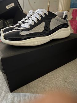 Navy Prada America Cup Sneakers