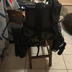 Husky Heavy Weight 18 Pocket Tool Bag With Suspenders