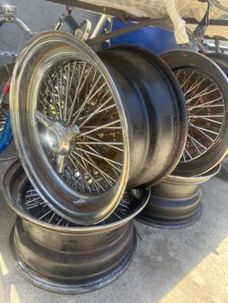 Basket  wire wheels 15”  5x4.75-5x4 3/4