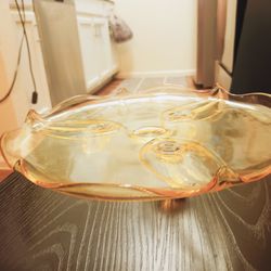Lancaster yellow cake plate depression glass in Chandler 85224