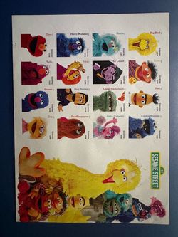 Postal Stamps Sesame Street 50th Anniversary