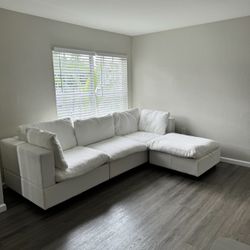White 4 Piece Sectional Couch