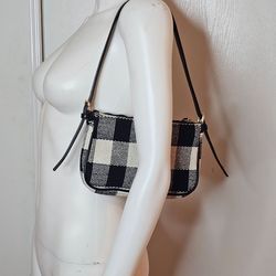 Forever 21 Black & White Checked Shoulder Bag