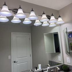 2* Remaining 3- Pieces Bathroom Light- See Pic Pls! 