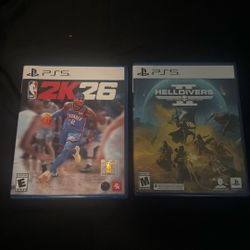2k26 and helldivers ps5 games