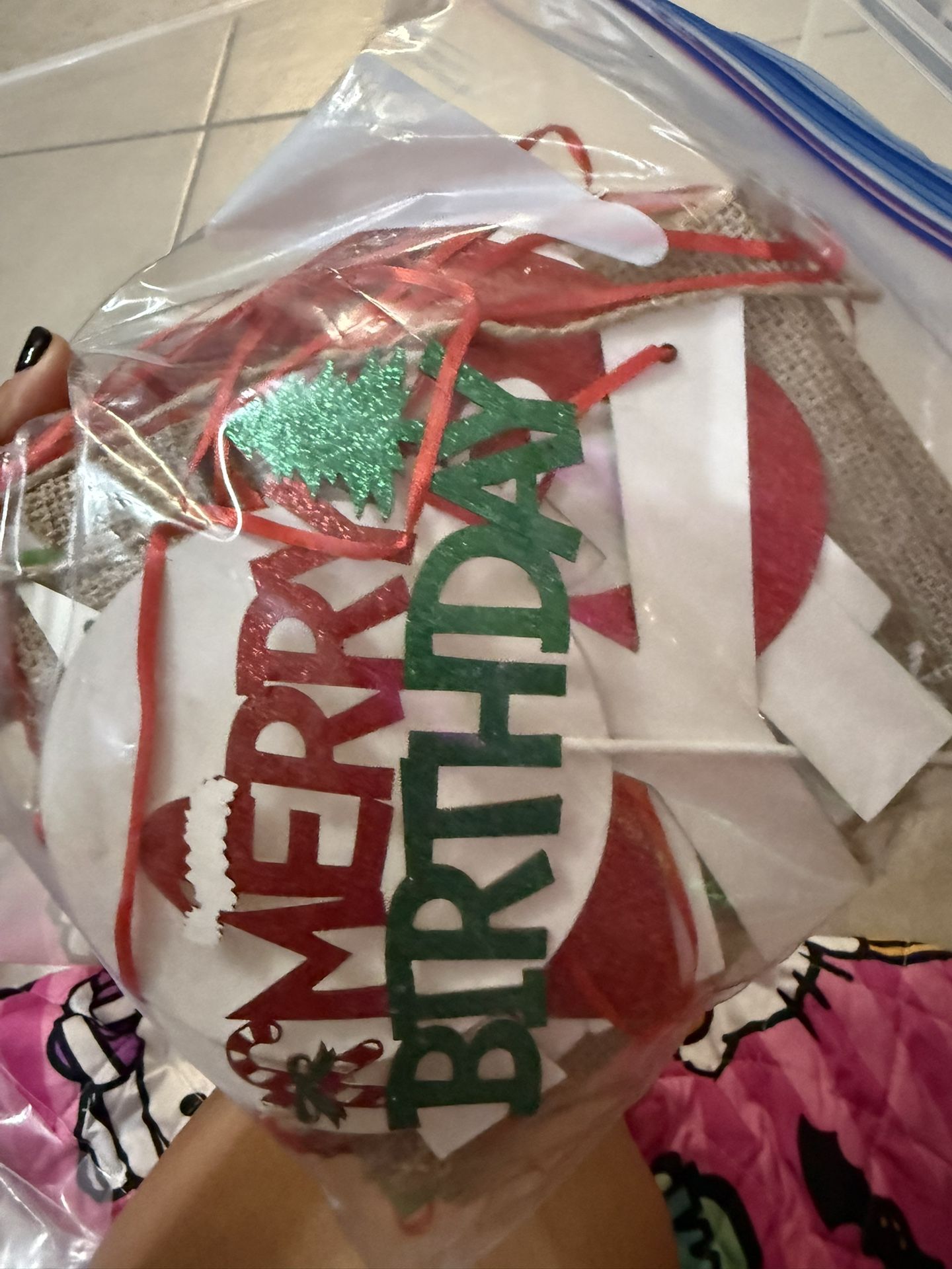 Christmas And Bday Banners