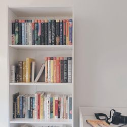 White 5-Tier Bookshelf 