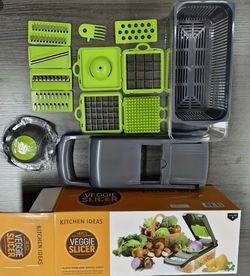 Vegetable Chopper  Multi-Blade Mandoline - 14 Assorted pieces